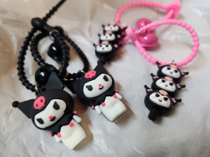 Kuromi Key/Bag Zip Tie