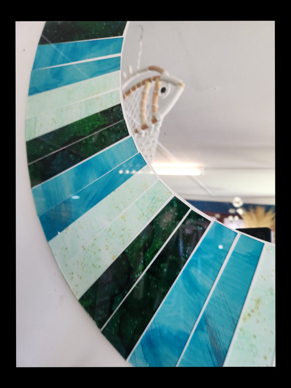 Stripe Mosaic Mirror