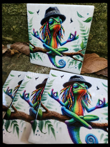 Karma Chameleon Coasters (4)